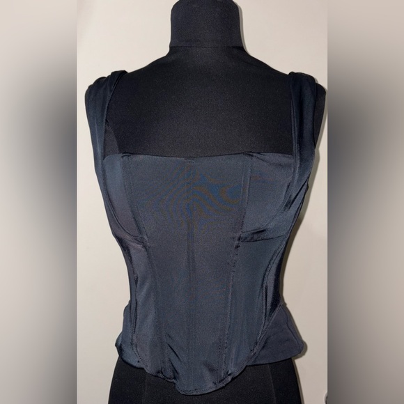 We Are HAH Sz Medium Knock Out Black Corset Top - Picture 6 of 14